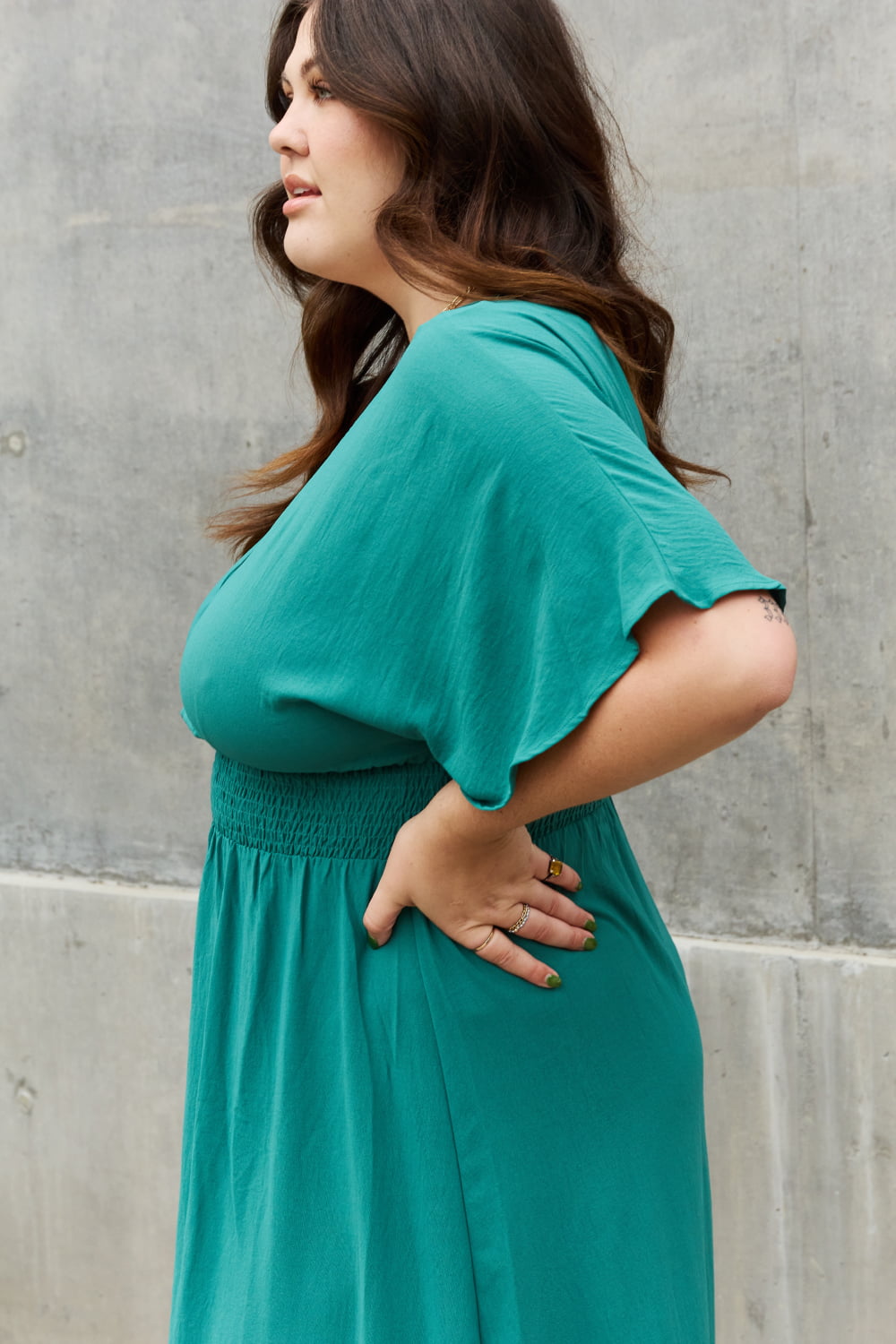 ODDI Woven Wrap Maxi Dress