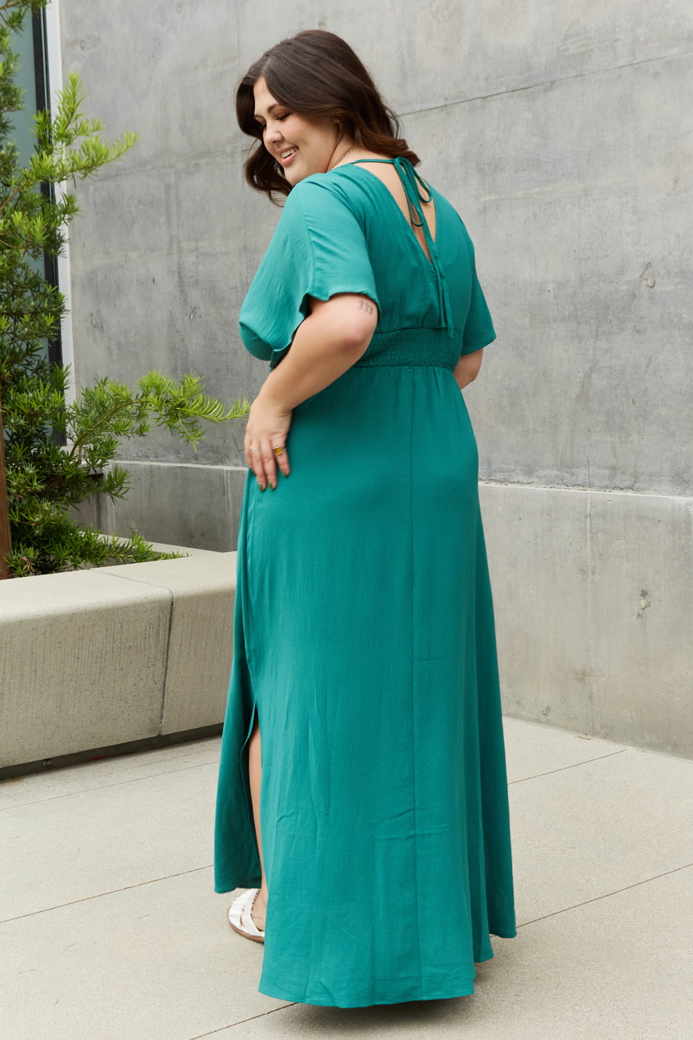 ODDI Woven Wrap Maxi Dress