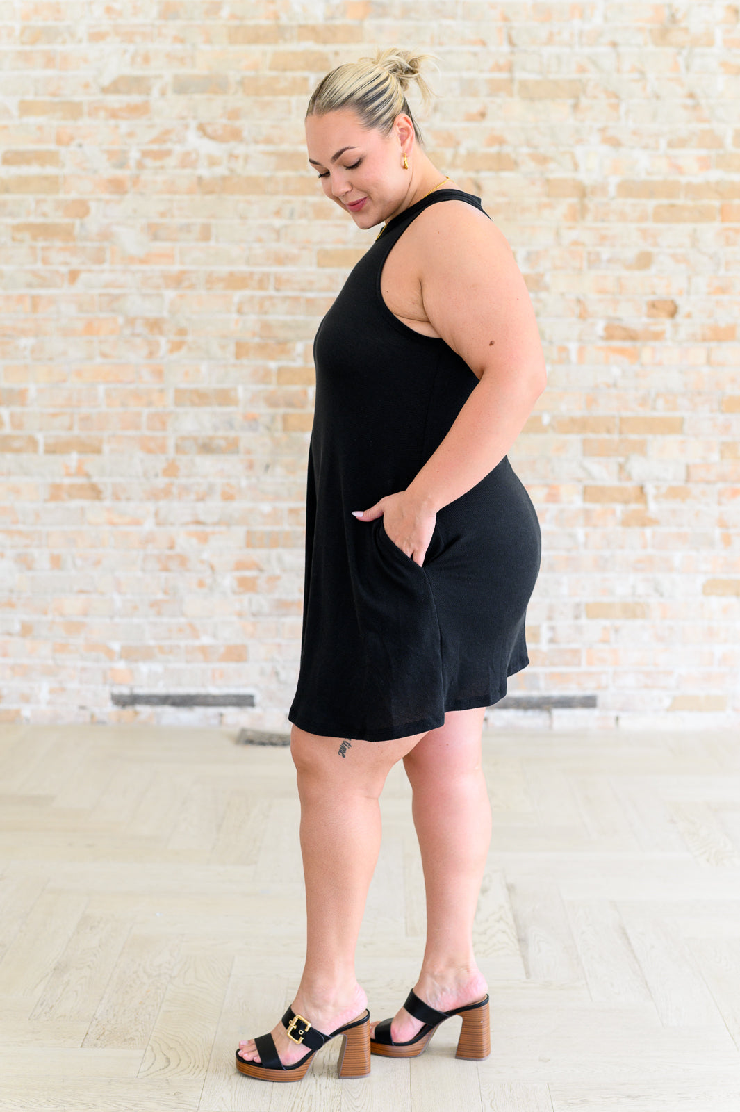 Back it Up Crisscross Cut-Out Back Dress - KD Lane
