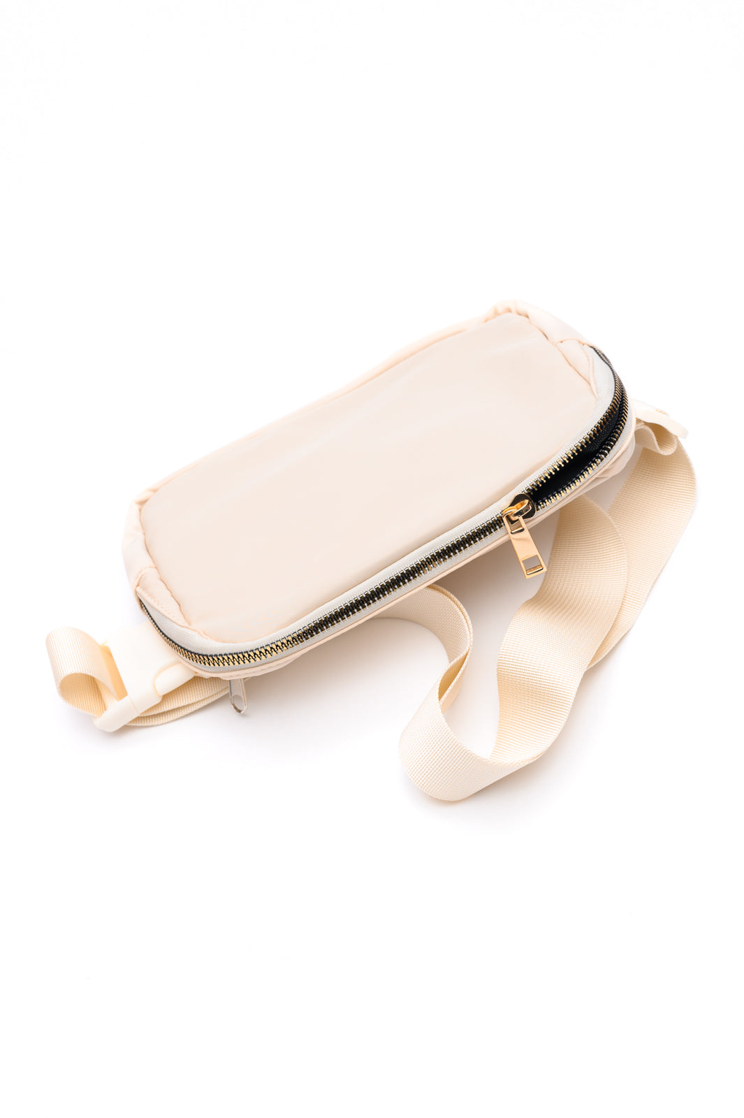 Everywhere I Go Crossbody Belt Bag in Ivory - KD Lane