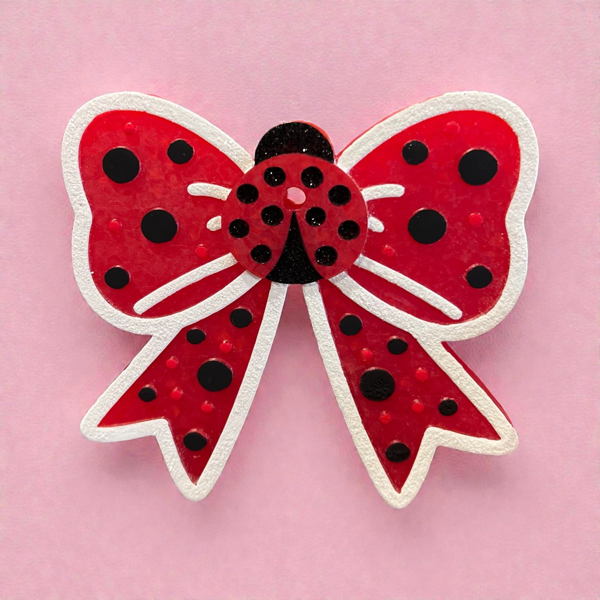 Lady Bug Bow Freshie - KD Lane