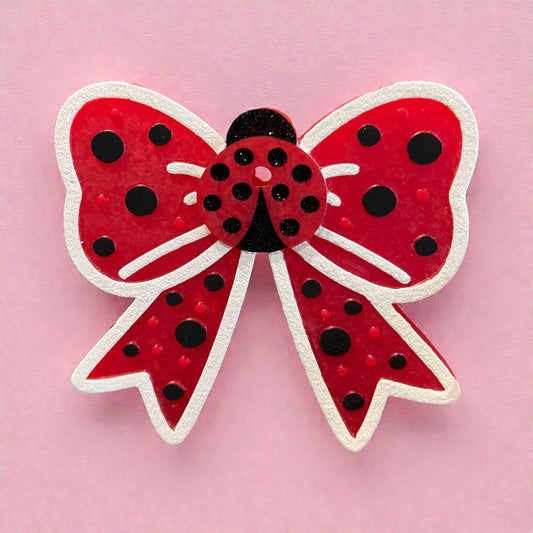 Lady Bug Bow Freshie - KD Lane