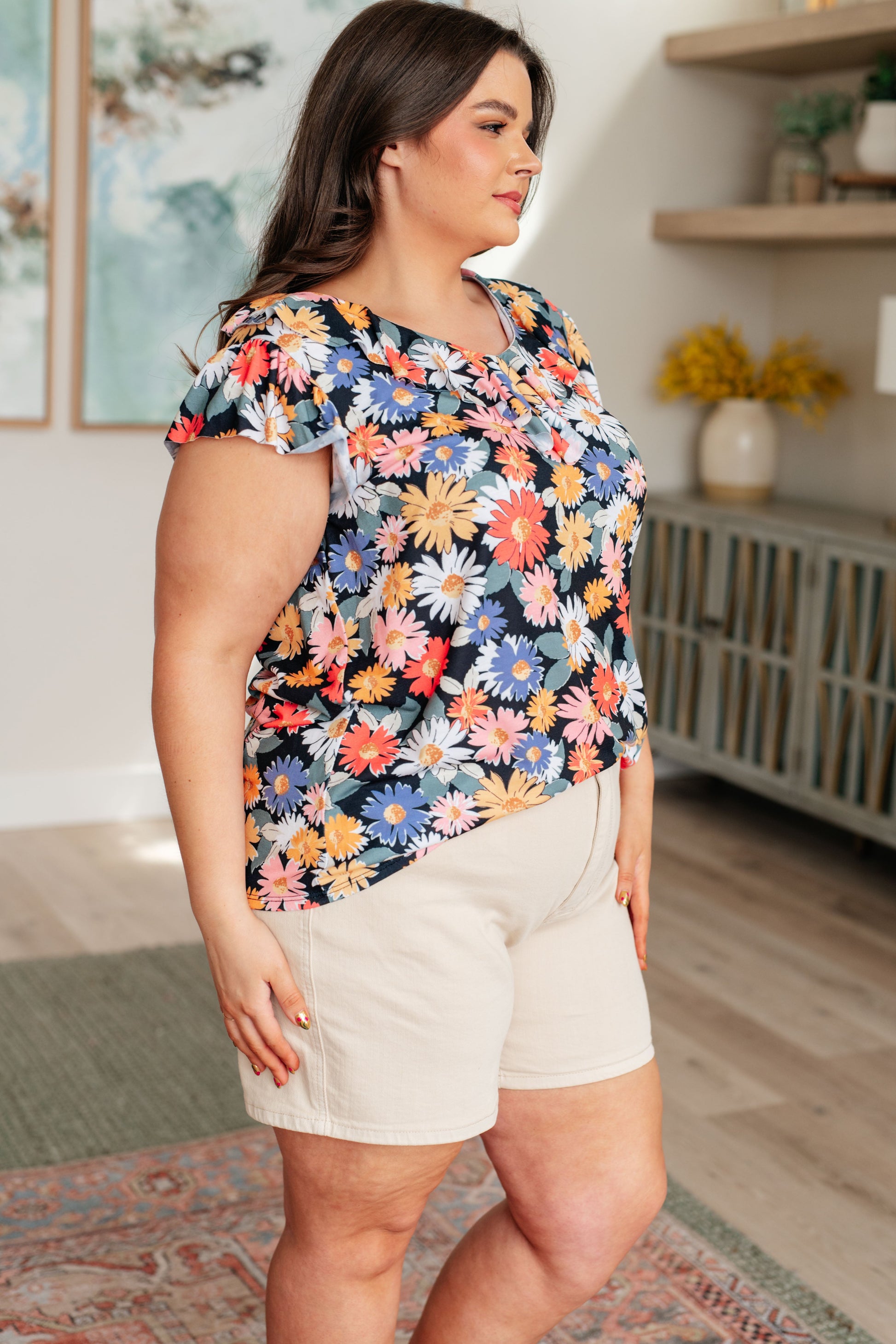 Flower Power Floral Top - KD Lane