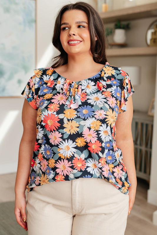 Flower Power Floral Top - KD Lane