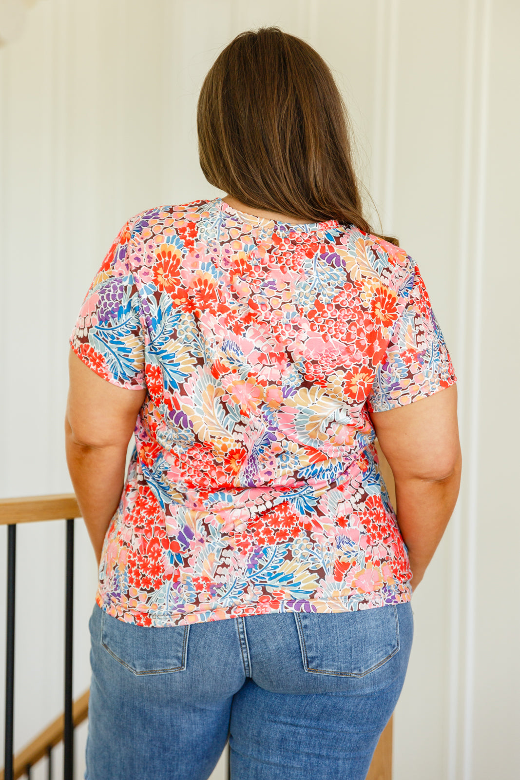Flowers Everywhere Floral Top - KD Lane