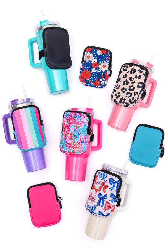 Tumbler Zip Pouch Sets in Assorted Colors - KD Lane