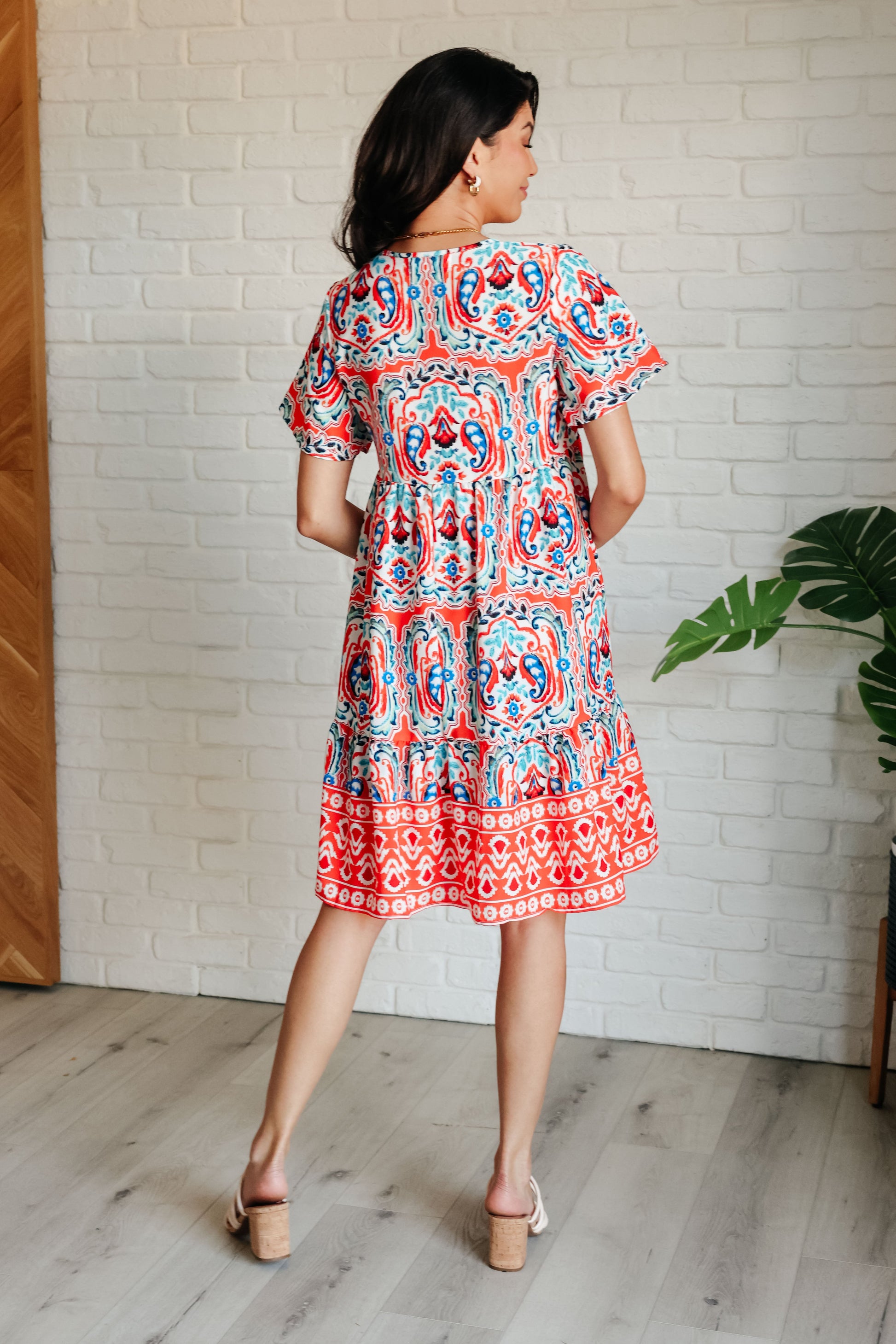 Journey On Mixed Print Dress - KD Lane