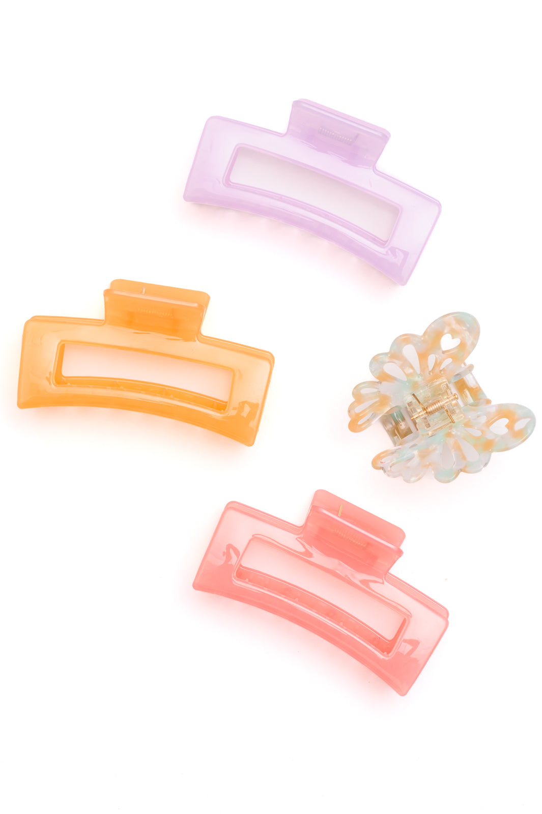 Large Jelly Claw Clip Set of 4 - KD Lane