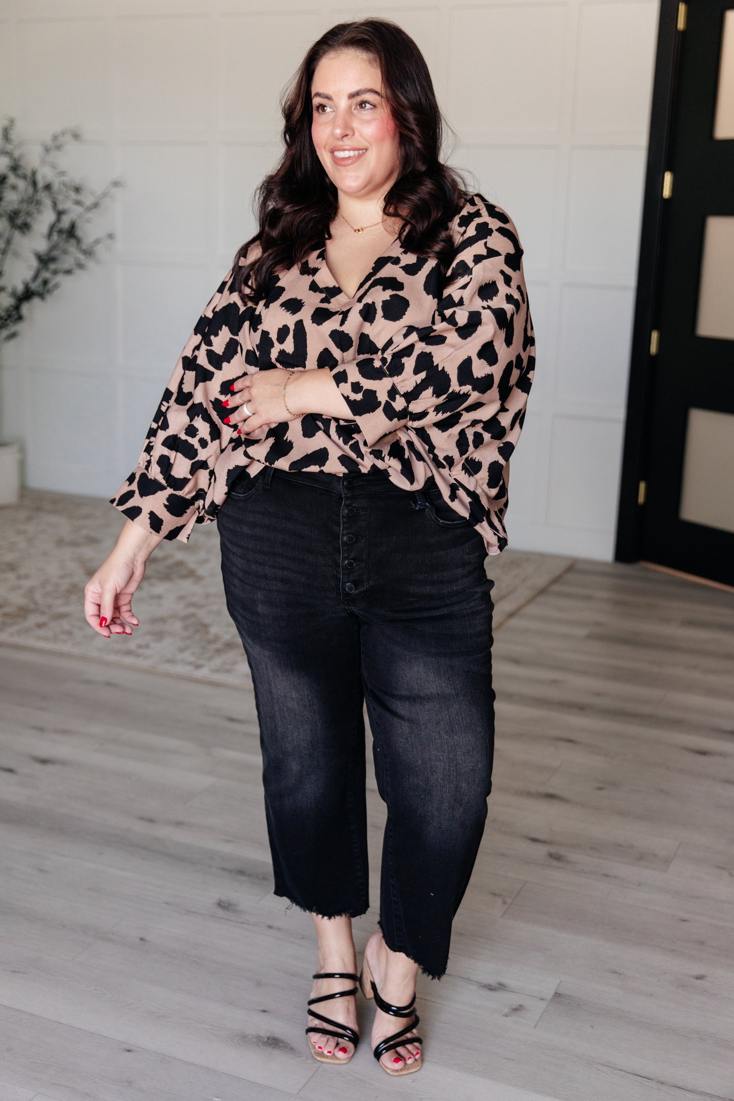 She's Got Eyes of Gold Batwing Blouse - KD Lane