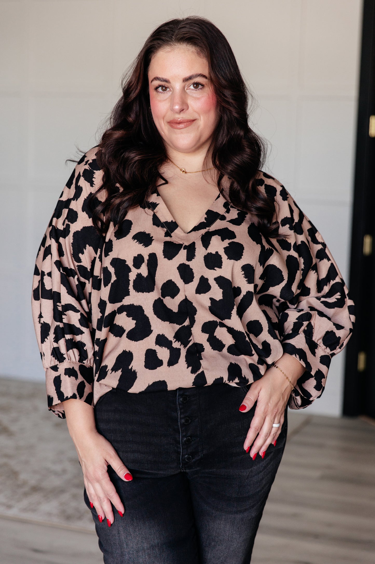 She's Got Eyes of Gold Batwing Blouse - KD Lane