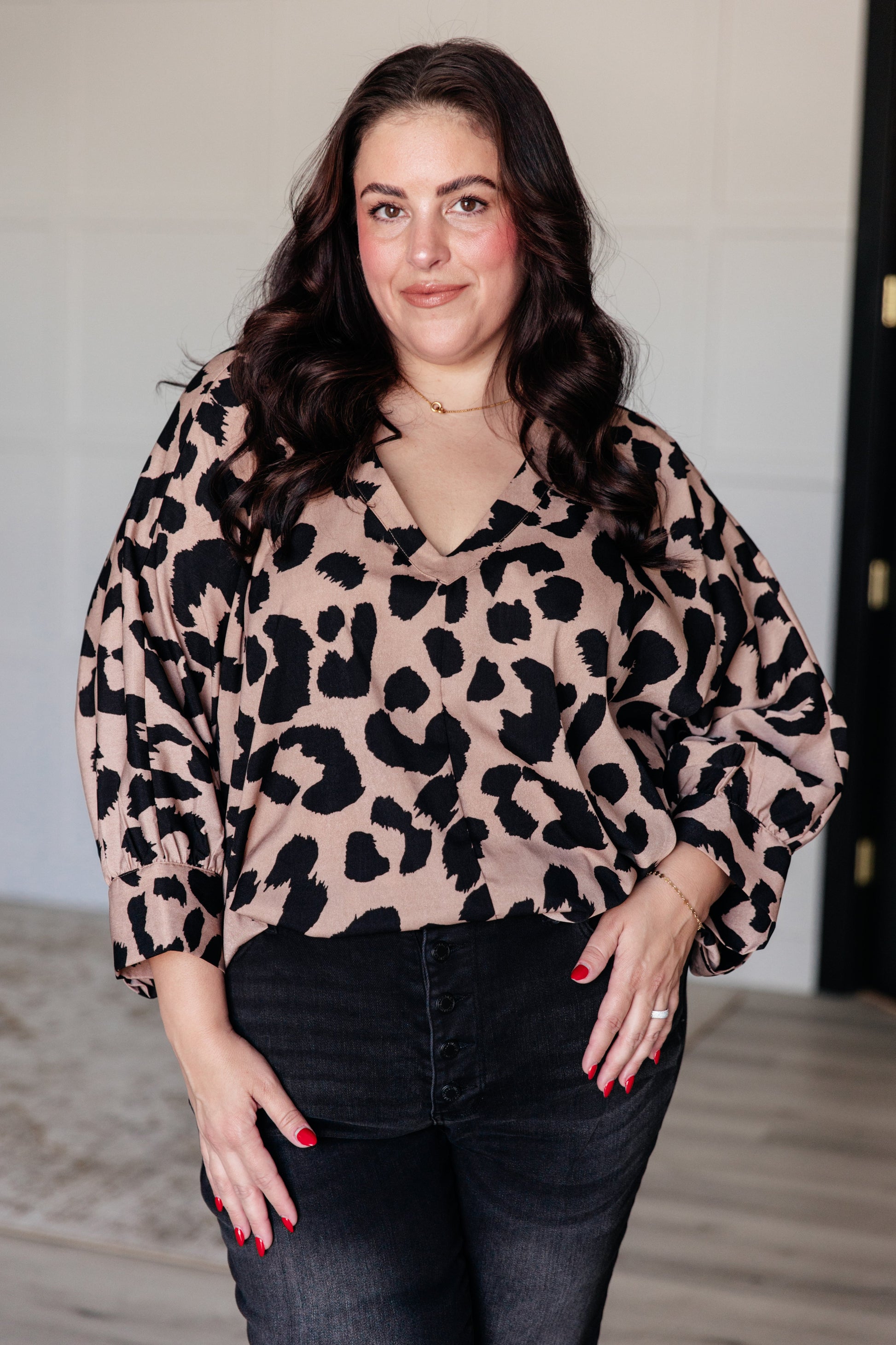 She's Got Eyes of Gold Batwing Blouse - KD Lane