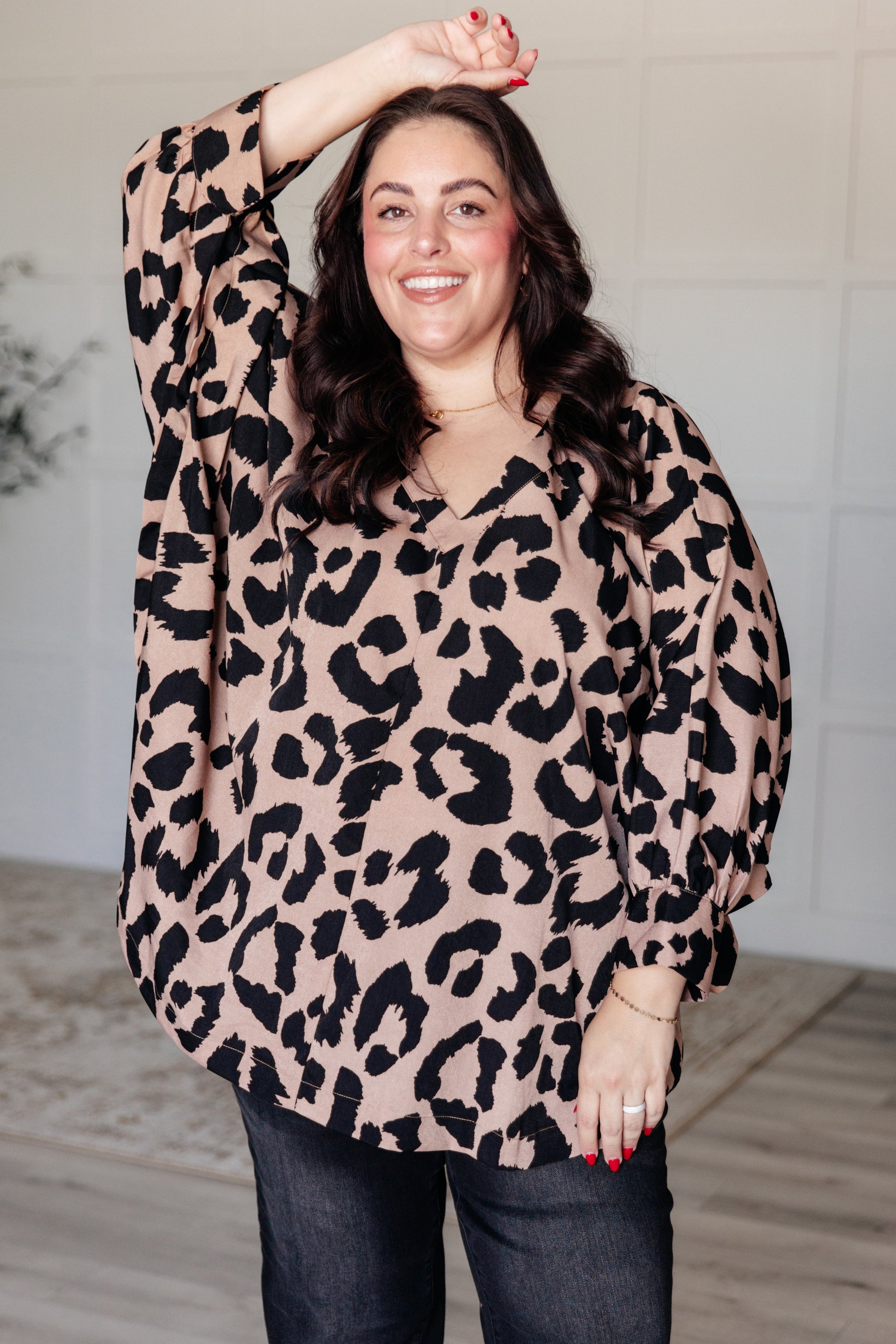 She's Got Eyes of Gold Batwing Blouse - KD Lane