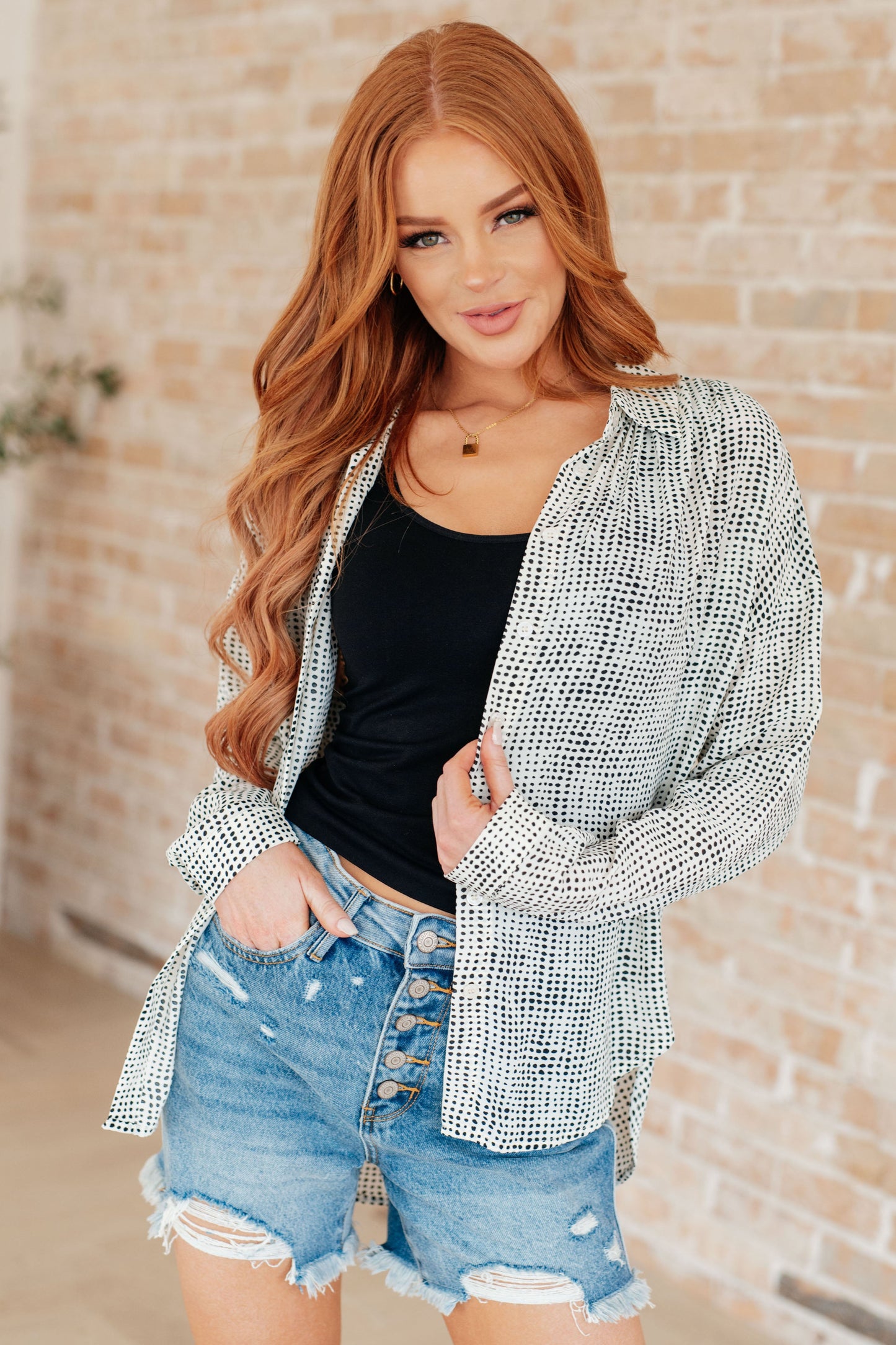 Terms of Endearment Dolman Sleeve Button Up - KD Lane