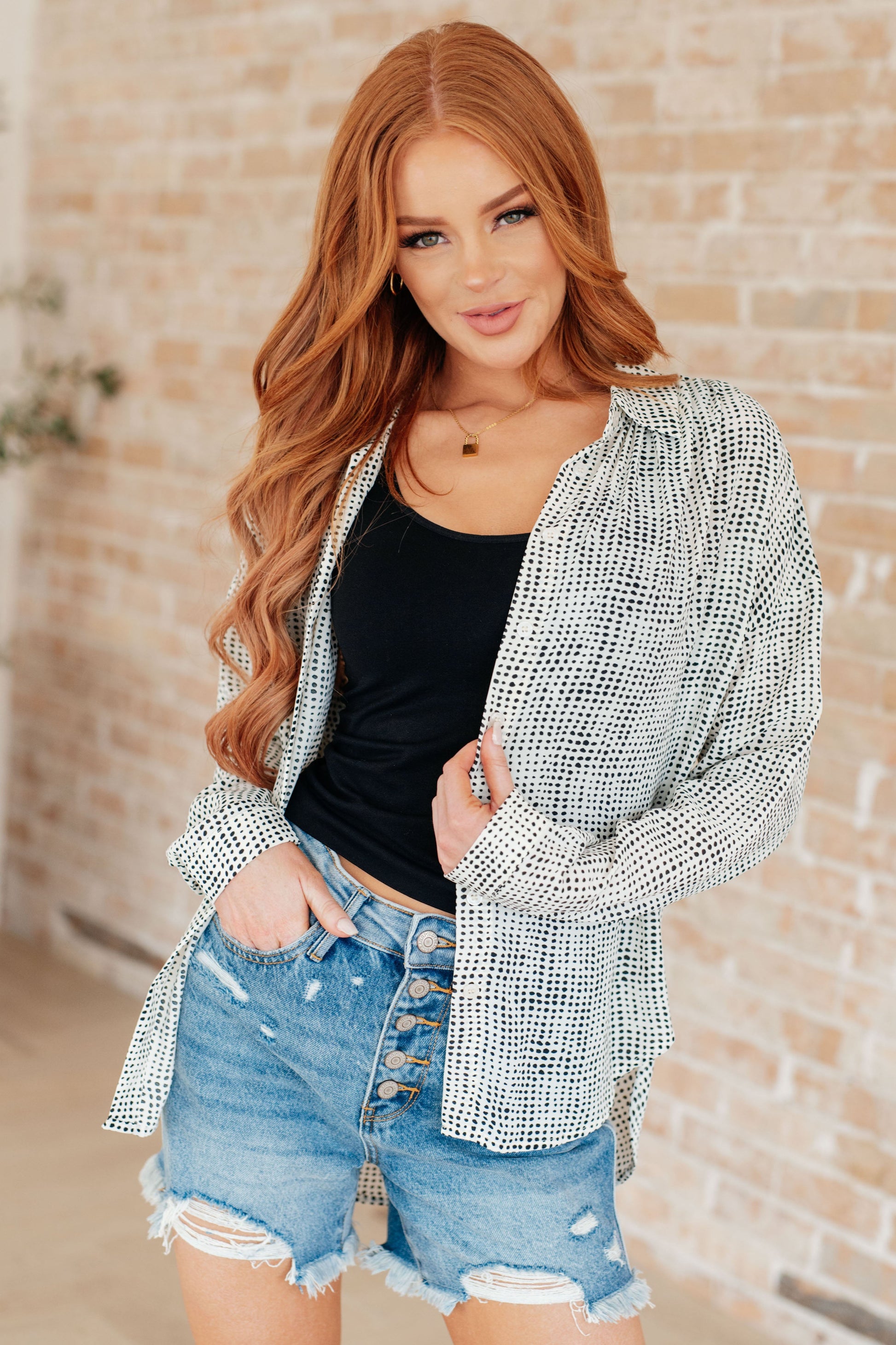 Terms of Endearment Dolman Sleeve Button Up - KD Lane