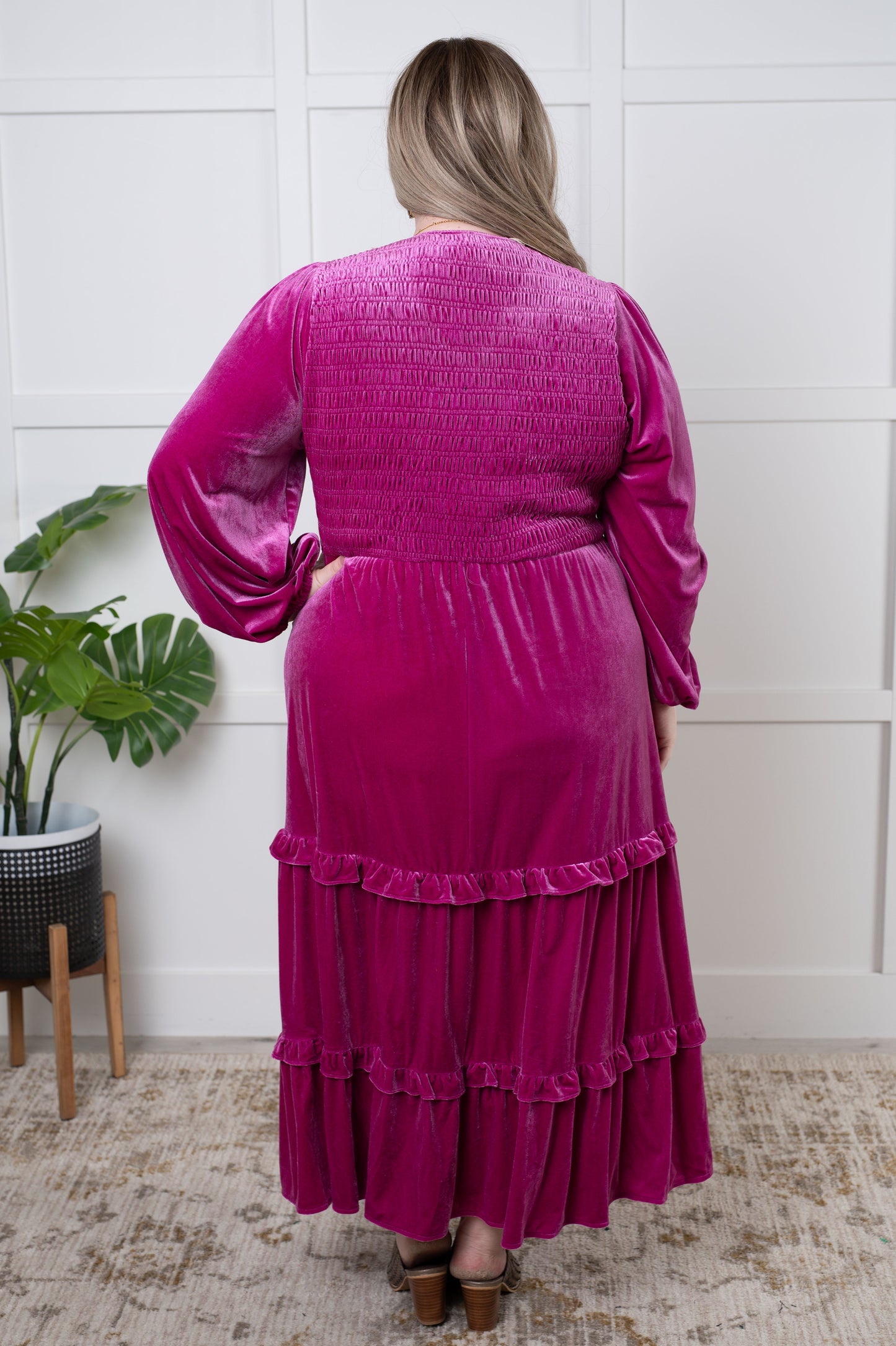 Velvet Flamenco Maxi Dress - KD Lane