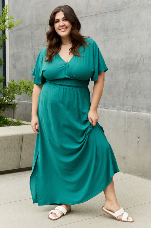 ODDI Woven Wrap Maxi Dress